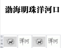 第10222775号“渤海明珠洋河口”商标不予注册复审决定书
