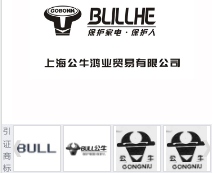 第15684354号“上海公牛鸿业贸易有限公司”商标不予注册复审决定书