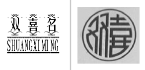 “双喜名SHUANGXIMING及图”商标无效宣告