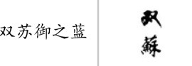 “双苏御之蓝”商标无效宣告