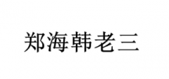 “郑海韩老三”商标驳回复审